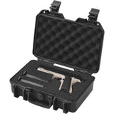 Darrahopens Electronics > Computer Accessories > Cases & Skins VEVOR Hard Pistol Cases with Pre-cut PU Foam, Waterproof & Dustproof Hard Gun Case for 1 Pistol, 12.59×9.01×4.4 in Lockable Pistol Case, Black