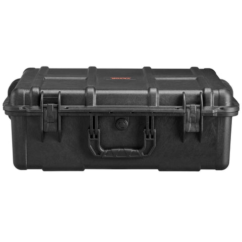 Darrahopens Electronics > Computer Accessories > Cases & Skins VEVOR Weatherproof Hard Case, Heavy Duty Protective Dry Box Case with Pre-cut Foam, and Retractable Pull Handles for Travel, Hunting, Military, Tactical, IP67 Waterproof Case for Cameras (56.1x37x26)