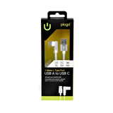 Darrahopens Electronics > Computer Accessories > Computer Cables & Adapters 1M USB A to USB C Right Angle 90 Degree L Shape Fast Charging Cable