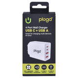 Darrahopens Electronics > Computer Accessories > Computer Cables & Adapters 4 PORT  WALL CHARGER USB C+USB A