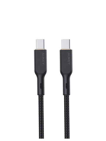 Darrahopens Electronics > Computer Accessories > Computer Cables & Adapters Aukey Circlet Blink 100W 1m Aramid Fiber Core USB-C to USB-C Cable (CB-KCC101)