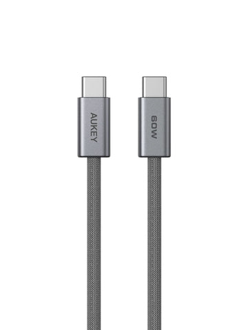 Darrahopens Electronics > Computer Accessories > Computer Cables & Adapters Aukey Circlet Blink 1m 60W DTY Braided USB-C to C Cable  (CB-DCC061)