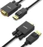 Darrahopens Electronics > Computer Accessories > Computer Cables & Adapters BENFEI 000123BK-10F Uni-Directional DP DisplayPort to VGA Cable Male-Male Gold-Plated Cord 3M