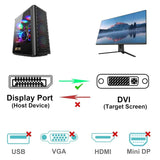 Darrahopens Electronics > Computer Accessories > Computer Cables & Adapters BENFEI 000125BK-10F DisplayPort to DVI Cable Male-Male Gold-Plated Cord Cable 3Mlated