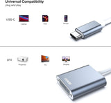 Darrahopens Electronics > Computer Accessories > Computer Cables & Adapters BENFEI 000164GY USB C to DVI Adapter [Thunderbolt 3/4 Compatible]