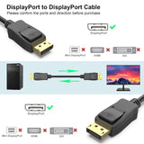 Darrahopens Electronics > Computer Accessories > Computer Cables & Adapters BENFEI 000279BK DP to DP Male to Male Cable 0.9M