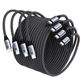 Darrahopens Electronics > Computer Accessories > Computer Cables & Adapters BENFEI 000382GY-4P USB C Fast Charging 60W Cable, 4-Pack(3.3ft/1M x 2 + /6.6ft/2M x 2) Nylon Braided Cable for I-phone 15/16/17 and Samsung / Google phone.