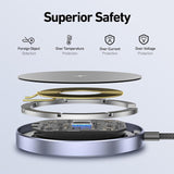 Darrahopens Electronics > Computer Accessories > Computer Cables & Adapters BENFEI 000401GY Magnetic Wireless Charger 15W Compatible with MagSafe Charger