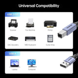 Darrahopens Electronics > Computer Accessories > Computer Cables & Adapters BENFEI 000406GY-2M USB Printer Cable, 6.6 FT/2 Meter USB A to USB B Cable