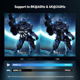 Darrahopens Electronics > Computer Accessories > Computer Cables & Adapters BENFEI 000415BK-2P 8K@ 60Hz V2.1 HDMI to HDMI Cable 1.8M , 2 Pack