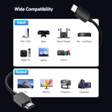 Darrahopens Electronics > Computer Accessories > Computer Cables & Adapters BENFEI 000415BK-2P 8K@ 60Hz V2.1 HDMI to HDMI Cable 1.8M , 2 Pack