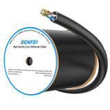 Darrahopens Electronics > Computer Accessories > Computer Cables & Adapters BENFEI 000701BK-305M CAT6 UTP 1000Mbps Waterproof Ethernet Cable 1000FT for Outdoor 305M (Unshielded)