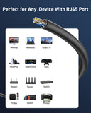 Darrahopens Electronics > Computer Accessories > Computer Cables & Adapters BENFEI 000701BK-305M CAT6 UTP 1000Mbps Waterproof Ethernet Cable 1000FT for Outdoor 305M (Unshielded)