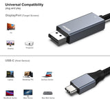 Darrahopens Electronics > Computer Accessories > Computer Cables & Adapters BENFEI 207GY-3F USB-C to DP 0.9m 8K@60Hz Thunderbolt 3