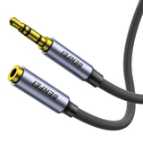 Darrahopens Electronics > Computer Accessories > Computer Cables & Adapters BENFEI 421GY 3M 3.5mm Male to Female AUX Extension Cable, TRRS 4-Pole Stereo Audio Jack Cord for Headphones, Microphone, Smartphones, PC, Laptop, Speakers