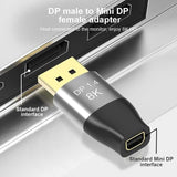Darrahopens Electronics > Computer Accessories > Computer Cables & Adapters DP1.4 8K DP Male to Mini DP Female Two-Way Mutual Conversion HD Conversion Adapter