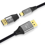 DP1.4 8K DP Male to Mini DP Female Two-Way Mutual Conversion HD Conversion Adapter