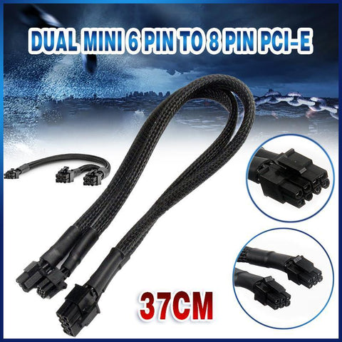 Darrahopens Electronics > Computer Accessories > Computer Cables & Adapters Dual Mini 6 Pin to 8 Pin PCI-E Video Card Power Cable Y Splitter 18AWG Mac Pro