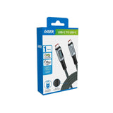 Darrahopens Electronics > Computer Accessories > Computer Cables & Adapters Laser 240W USB-C to USB-C LCD Braided Cable 1M
