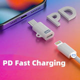 Darrahopens Electronics > Computer Accessories > Computer Cables & Adapters Lightning to USB-C Adapter Compatible with iPhone 15, USB Type-C Converter, White