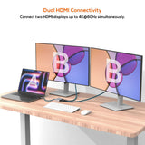 Darrahopens Electronics > Computer Accessories > Computer Cables & Adapters mbeat Tough Link USB-C to Dual 4K/60Hz HDMI MST Adapter - Space Grey