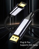 Darrahopens Electronics > Computer Accessories > Computer Cables & Adapters OXHORN CB-CD-803 USB C to DP Cable 3m