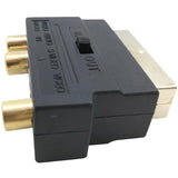 Darrahopens Electronics > Computer Accessories > Computer Cables & Adapters Rgb Scart 21 Pin Male To 3 Rca Av Female Converter + Video Adapter (Black)