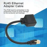Darrahopens Electronics > Computer Accessories > Computer Cables & Adapters RJ45 Splitter Adapter, 1 to 2 Port RJ45 Network Ethernet Adapter Splitter, CAT8 Network Cable Splitter Adapter for Home Office,