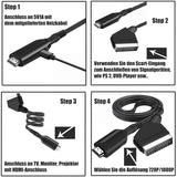 Darrahopens Electronics > Computer Accessories > Computer Cables & Adapters SCART to HDMI Converter Adapter 1080P All-in-One