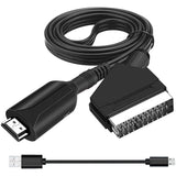 Darrahopens Electronics > Computer Accessories > Computer Cables & Adapters SCART to HDMI Converter Adapter 1080P All-in-One