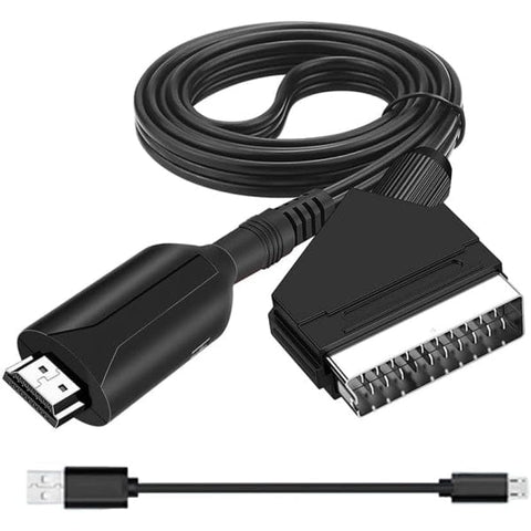Darrahopens Electronics > Computer Accessories > Computer Cables & Adapters SCART to HDMI Converter Adapter 1080P All-in-One