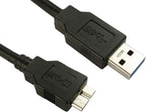 Darrahopens Electronics > Computer Accessories > Computer Cables & Adapters USB 3.0 Cable Compatible with WD Seagate Toshiba Samsung Portable Hard Drives, A to Micro-B Cable 1m