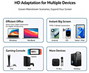 Darrahopens Electronics > Computer Accessories > Computer Monitors & Accessories 15.6" FHD 1080P Portable Monitor 240Hz 100% sRGB Wired USB-C HDMI External Travel Screen for Laptop Phone Game Consoles，black