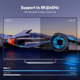 Darrahopens Electronics > Computer Accessories > Computer Monitors & Accessories BENFEI 000355GY USB 3.0 HDMI KVM Switch(8K@60Hz) with 4 USB 3.0 Ports for 2 Computers Sharing Monitor Keyboard Mouse
