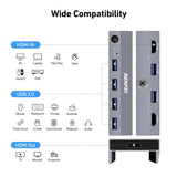 Darrahopens Electronics > Computer Accessories > Computer Monitors & Accessories BENFEI 000355GY USB 3.0 HDMI KVM Switch(8K@60Hz) with 4 USB 3.0 Ports for 2 Computers Sharing Monitor Keyboard Mouse