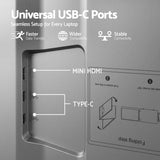 Darrahopens Electronics > Computer Accessories > Computer Monitors & Accessories Devanti 14 Inch Portable Monitor Laptop Screen Extender Triple Display