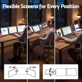 Devanti 14 Inch Portable Monitor Laptop Screen Extender Triple Display