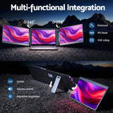 Darrahopens Electronics > Computer Accessories > Computer Monitors & Accessories Devanti Triple Portable Monitor Laptop Screen Extender 15.6" Dual Display FHD IPS