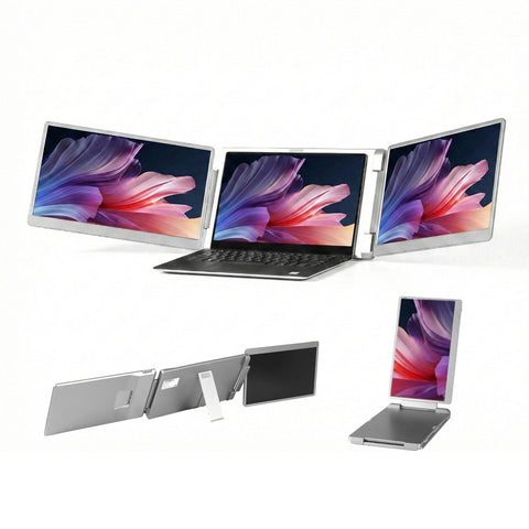 Darrahopens Electronics > Computer Accessories > Computer Monitors & Accessories Devanti Triple Portable Monitor Laptop Screen Extender 15.6" Dual Display FHD IPS