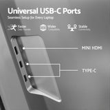 Darrahopens Electronics > Computer Accessories > Computer Monitors & Accessories Devanti Triple Portable Monitor Laptop Screen Extender 15.6" Dual Display FHD IPS