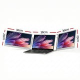 Darrahopens Electronics > Computer Accessories > Computer Monitors & Accessories Devanti Triple Portable Monitor Laptop Screen Extender 15.6" Dual Display FHD IPS