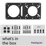 Darrahopens Electronics > Computer Accessories > Computer Monitors & Accessories Mount Adapter Plate – Universal Extension Bracket, Fits Monitor Arms, Securely Mount Small Computers Behind Display