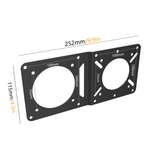 Darrahopens Electronics > Computer Accessories > Computer Monitors & Accessories Mount Adapter Plate – Universal Extension Bracket, Fits Monitor Arms, Securely Mount Small Computers Behind Display