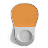 Darrahopens Electronics > Computer Accessories > Computer Monitors & Accessories Orange Ergonomic Mouse Pad with Wrist Rest Support Soft Silicone Concave Groove Design 32.5cm Non-Slip Mat for Home Office & Gaming