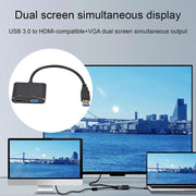 Darrahopens Electronics > Computer Accessories > Computer Monitors & Accessories USB-C to HDMI/VGA Dual Monitor Adapter Plug & Play
