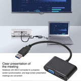 Darrahopens Electronics > Computer Accessories > Computer Monitors & Accessories USB-C to HDMI/VGA Dual Monitor Adapter Plug & Play