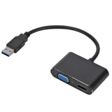 Darrahopens Electronics > Computer Accessories > Computer Monitors & Accessories USB-C to HDMI/VGA Dual Monitor Adapter Plug & Play
