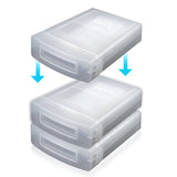 Darrahopens Electronics > Computer Accessories External 3.5" IDE SATA HDD Anti-Static hdd storage Box (Clear)