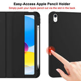 Darrahopens Electronics > Computer Accessories iPad 10th Case 10.9 Inch 2022 with Pencil Holder, Smart iPad Clear Case with Soft TPU Auto Wake Sleep Dark Green
