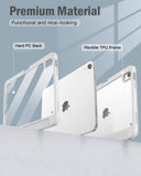 Darrahopens Electronics > Computer Accessories iPad 10th Case 10.9 Inch 2022 with Pencil Holder, Smart iPad Clear Case with Soft TPU Auto Wake Sleep Grey